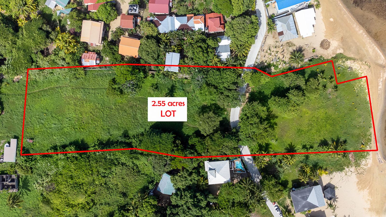 2.55 Acres Beachfront Land for Sale, Sandy Bay, Roatan — photo 4