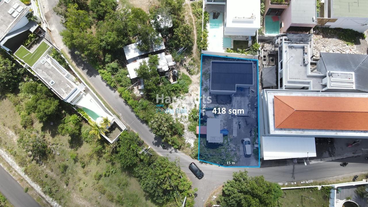 418 sqm hilltop plot in Bingin, Bali — photo 2
