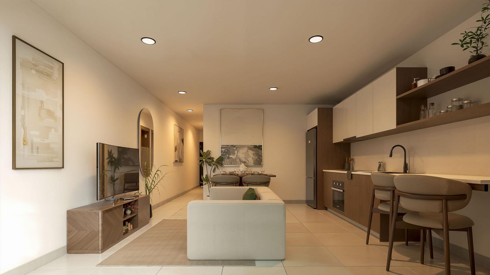 New 2 Bedroom Apartments for Sale, Aura Boulevard, Punta Cana, Dominican Republic — photo 4