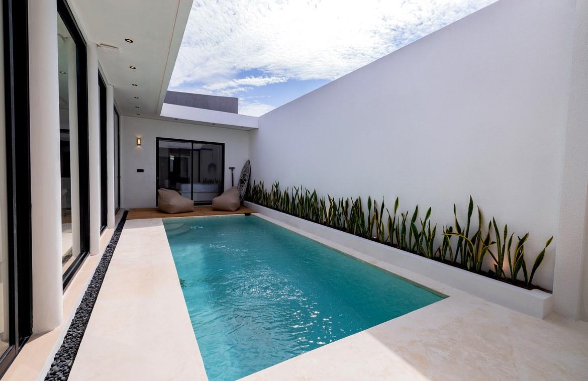Pair of Modern 3-Bedroom Villas in Padonan for lease in Canggu, Bali, Indonesia — photo 1
