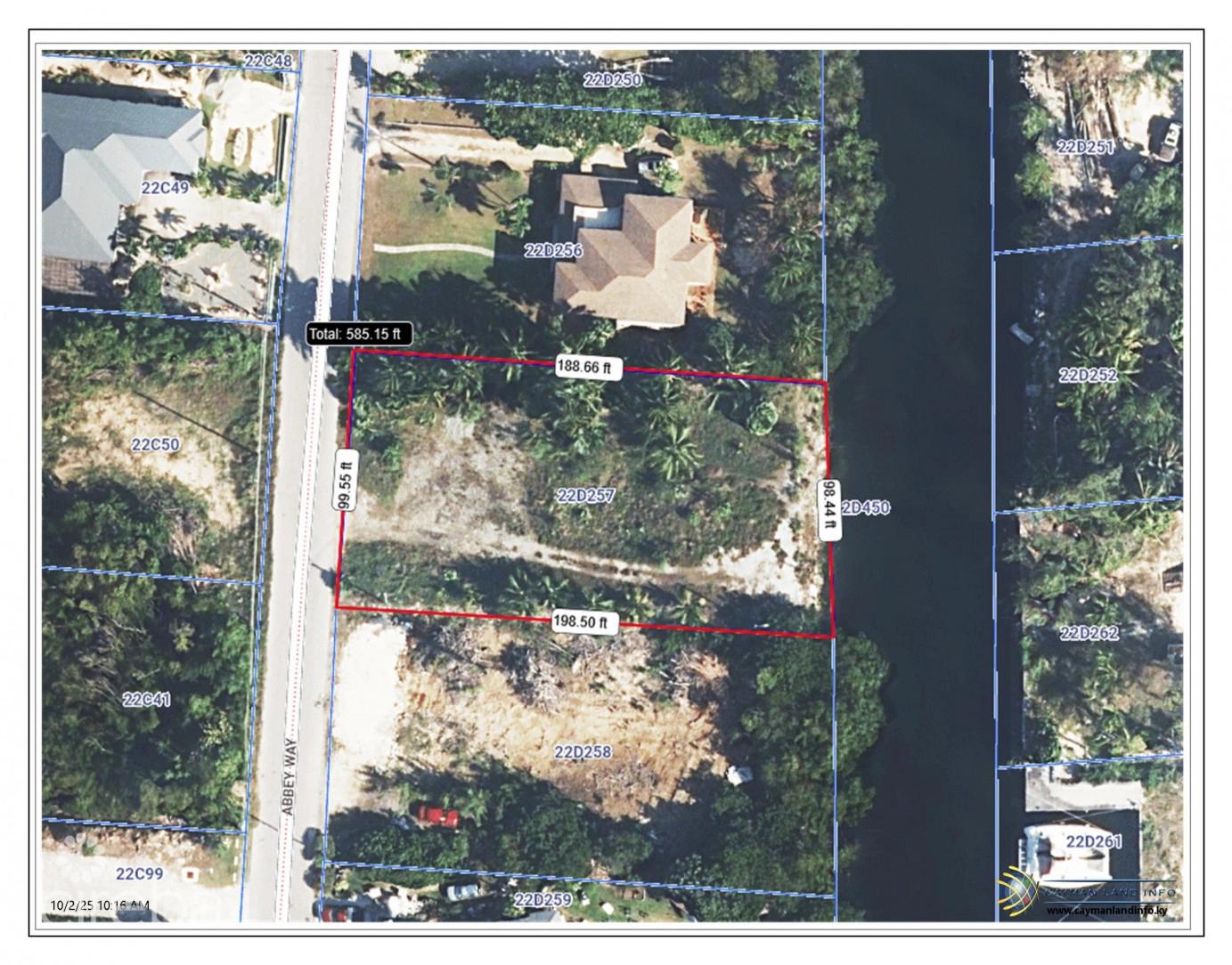 Red Bay Abbey Way Canal Front House Lot in the Cayman Islands — photo 1