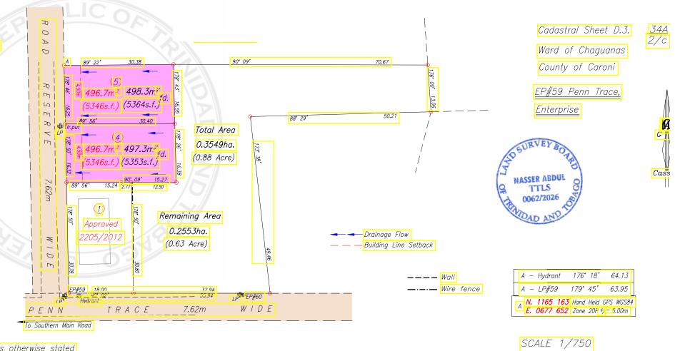 Residential Land for Sale in Cunupia — photo 1