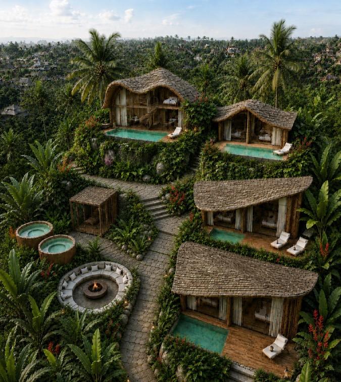Bamboodream Resort investment project in Ubud, Bali, Indonesia — photo 1