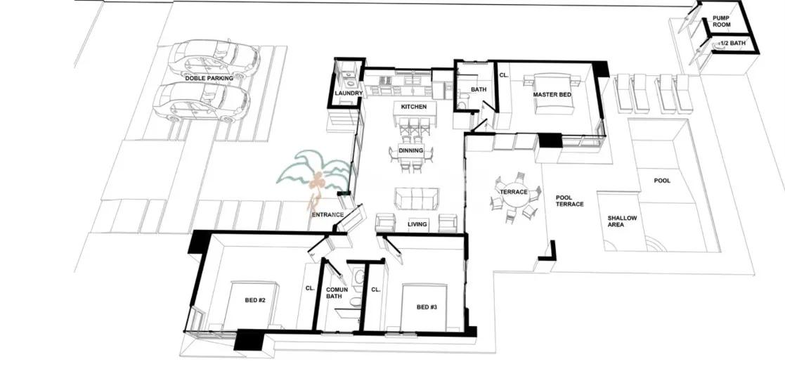 3 Bedroom Villa for sale at Cabarete — photo 3
