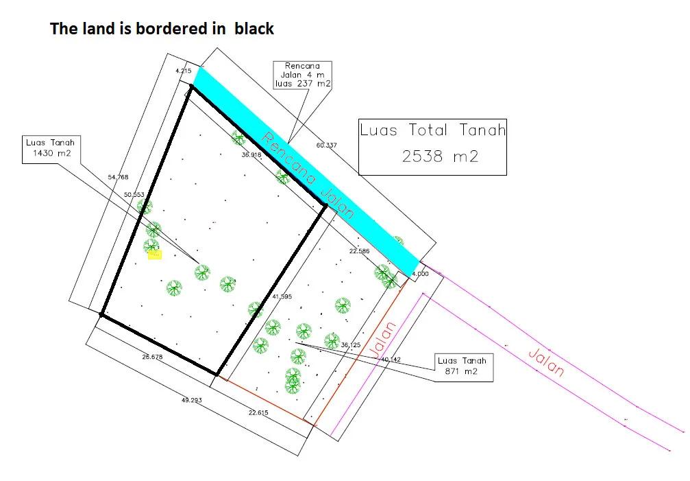 Freehold 1400m2 Land for Sale in Balangan, Bali — photo 4