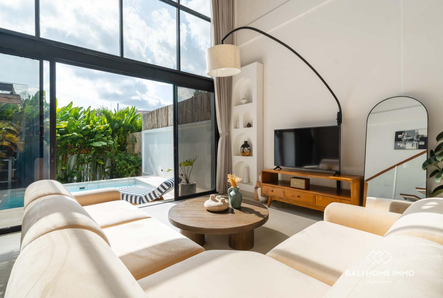 Mezzanine Style 2 Bedroom Villa for Leasehold Sale in Canggu Bali — photo 3