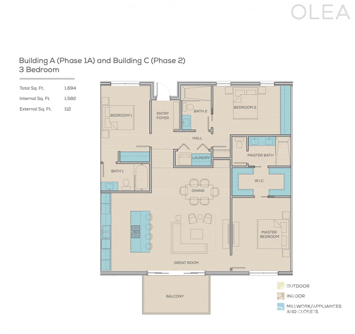 Olea 335 Penthouse (3-bedroom) in the Cayman Islands — photo 4