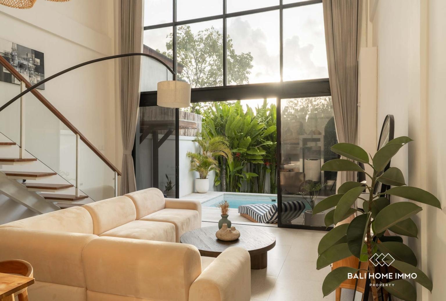 Mezzanine Style 2 Bedroom Villa for Leasehold Sale in Canggu Bali — photo 4