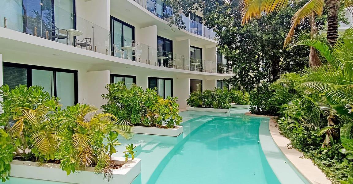 Swim Up Studio for Sale, Central Park Lagunas, Tulum, Mexico — photo 1