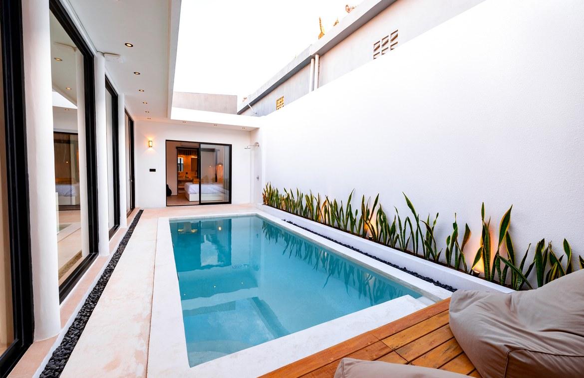 Pair of Modern 3-Bedroom Villas in Padonan for lease in Canggu, Bali, Indonesia — photo 2