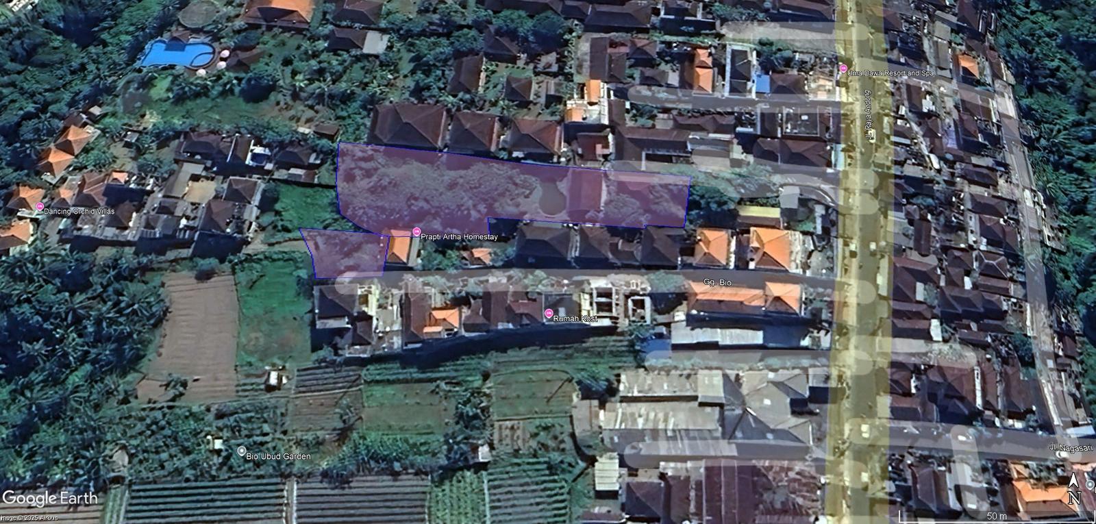 Prime Freehold Land with Existing Villa Near Central Ubud – Jalan Andong, Petulu — photo 1