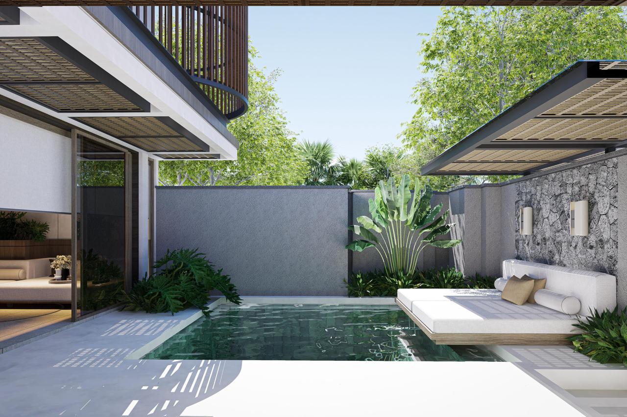 Contemporary 2-bedroom villa walk to Pererenan beach in Canggu, Bali, Indonesia — photo 5