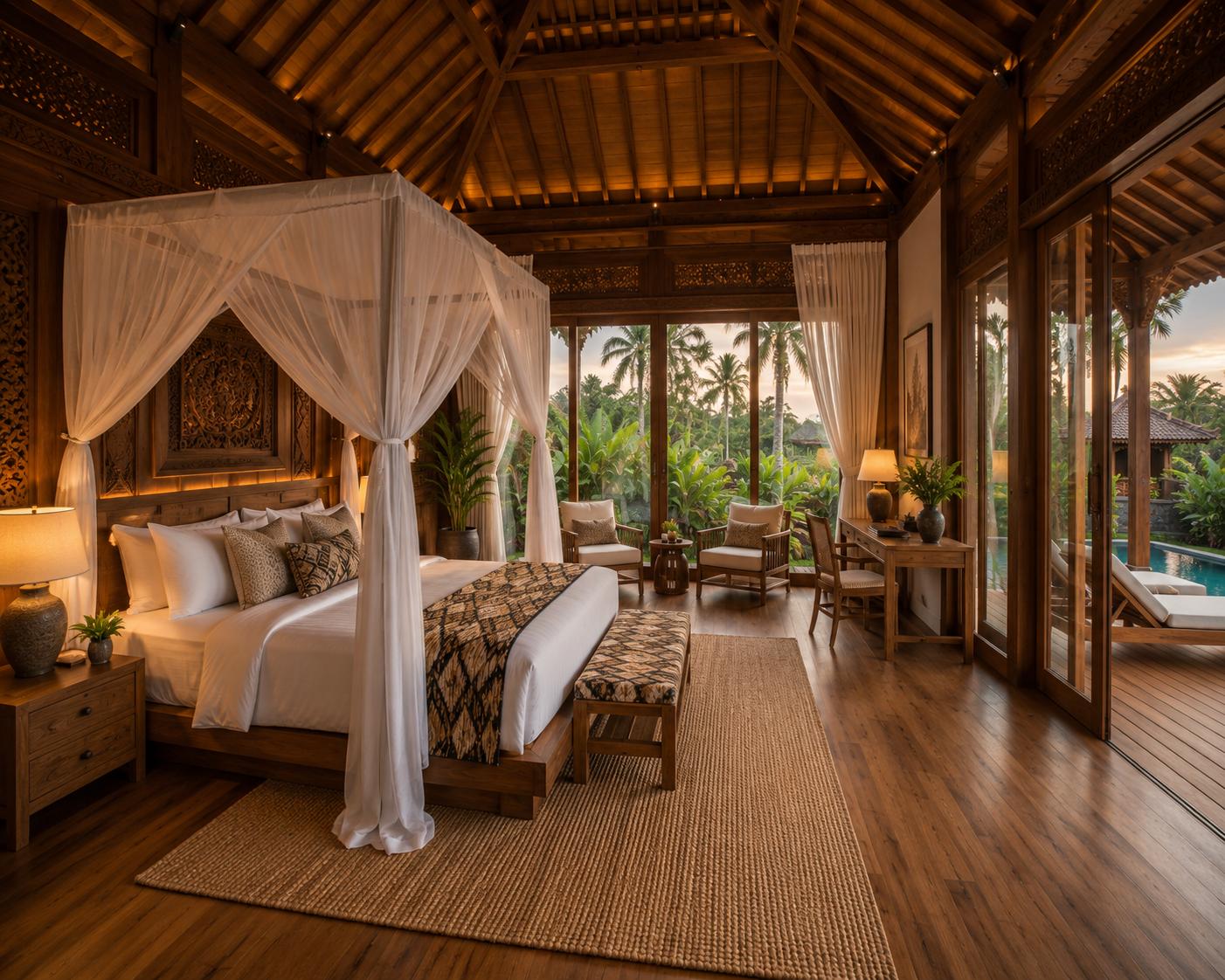 2 Bedroom Joglo Villa with Pool and Rice Field Views in Tegallalang, Bali — photo 2