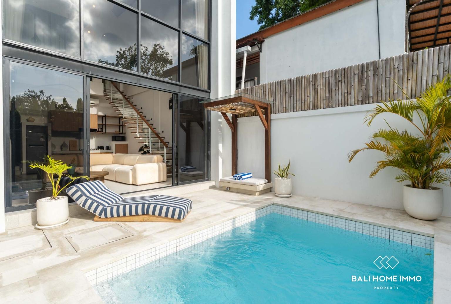 Mezzanine Style 2 Bedroom Villa for Leasehold Sale in Canggu Bali — photo 1