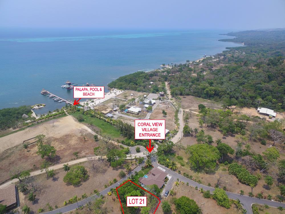0.14 Acre Lot 21 for Sale, Coral Views Village, Big Bight, Roatan — photo 3