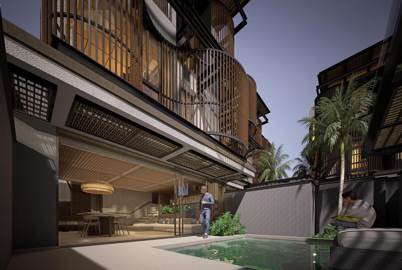 Contemporary 2-bedroom villa walk to Pererenan beach in Canggu, Bali, Indonesia — photo 3