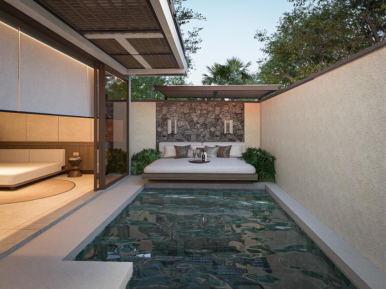 Contemporary 2-bedroom villa walk to Pererenan beach in Canggu, Bali, Indonesia — photo 4