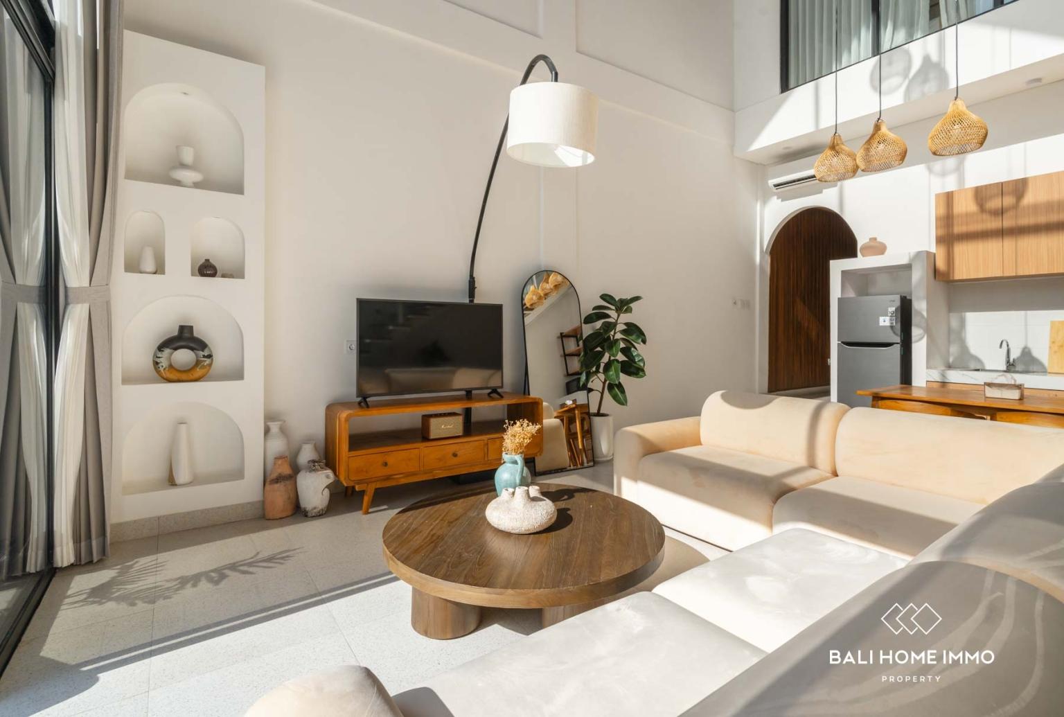 Mezzanine Style 2 Bedroom Villa for Leasehold Sale in Canggu Bali — photo 2