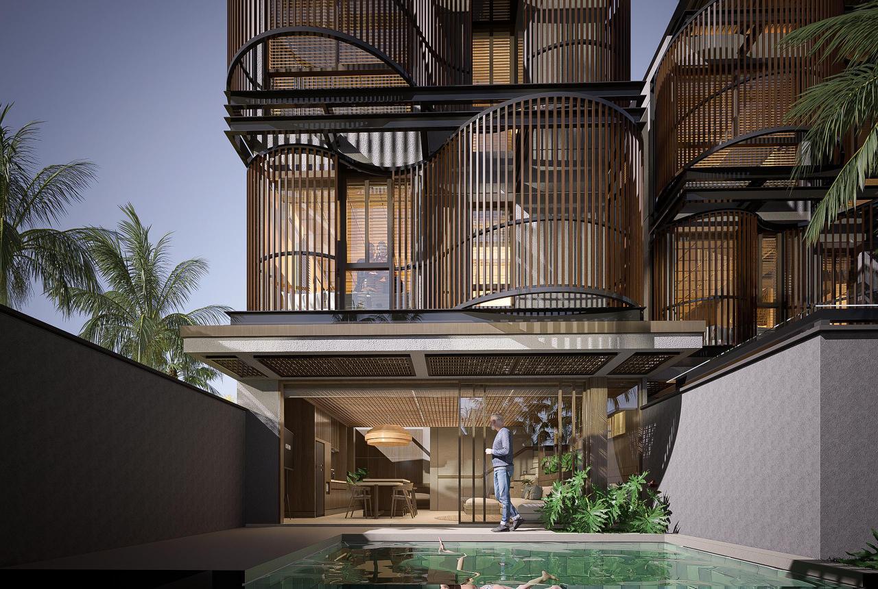 Contemporary 2-bedroom villa walk to Pererenan beach in Canggu, Bali, Indonesia — photo 2
