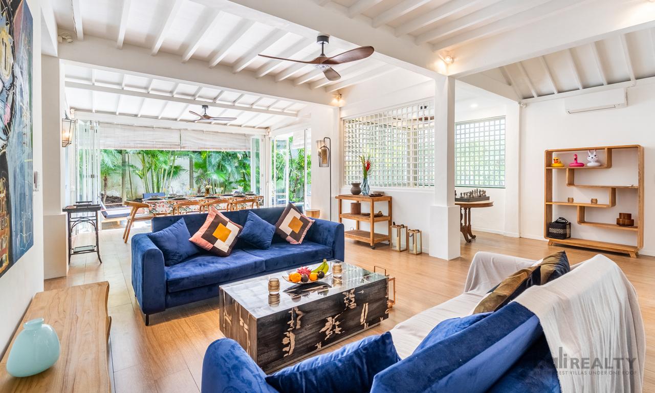 Pet-Friendly Modern Heritage Three-Bedroom Villa for Monthly or Yearly Rent in Seminyak — photo 4