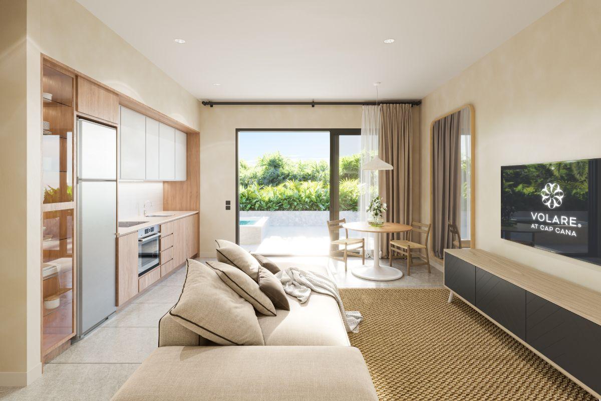 One Bedroom + Family Room Ground-Floor Apartment with Private Patio in Cap Cana — photo 4