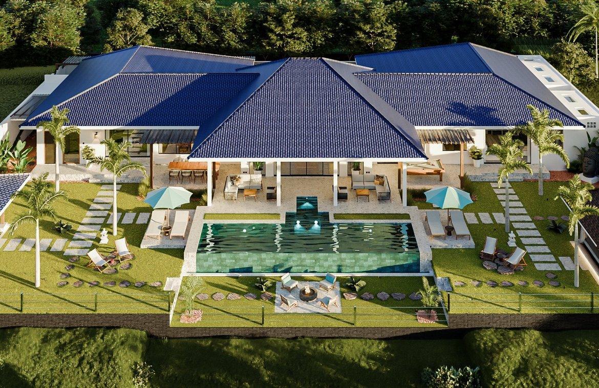 Elegant 4-Bedroom Villa Surrounded by Jungle and Rice Fields in Ubud — photo 2