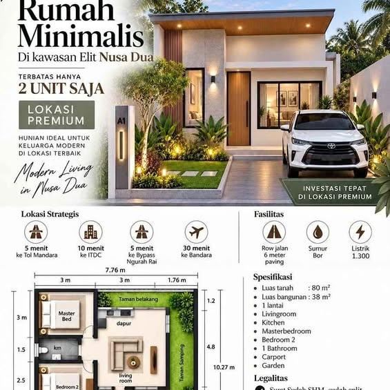 2 bedroom house in Badung, Bali, Indonesia — photo 1
