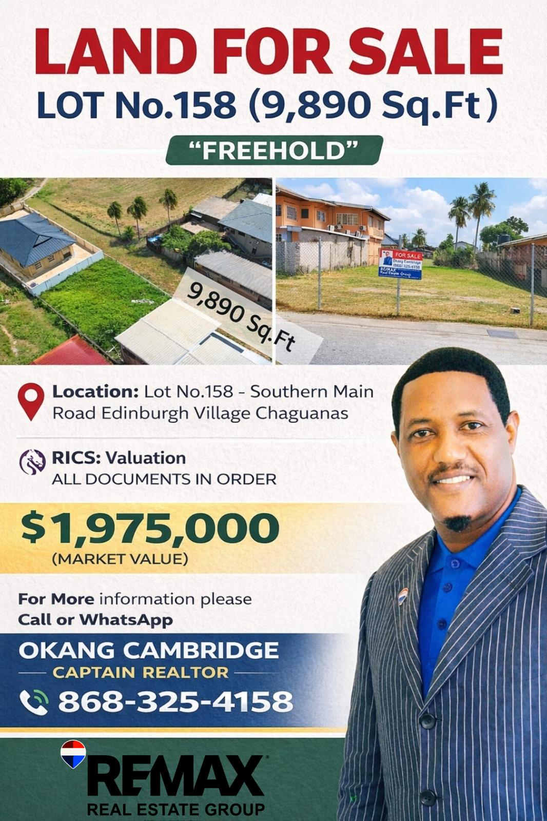 Edinburgh Village Chaguanas Southern Main Road Land — photo 3