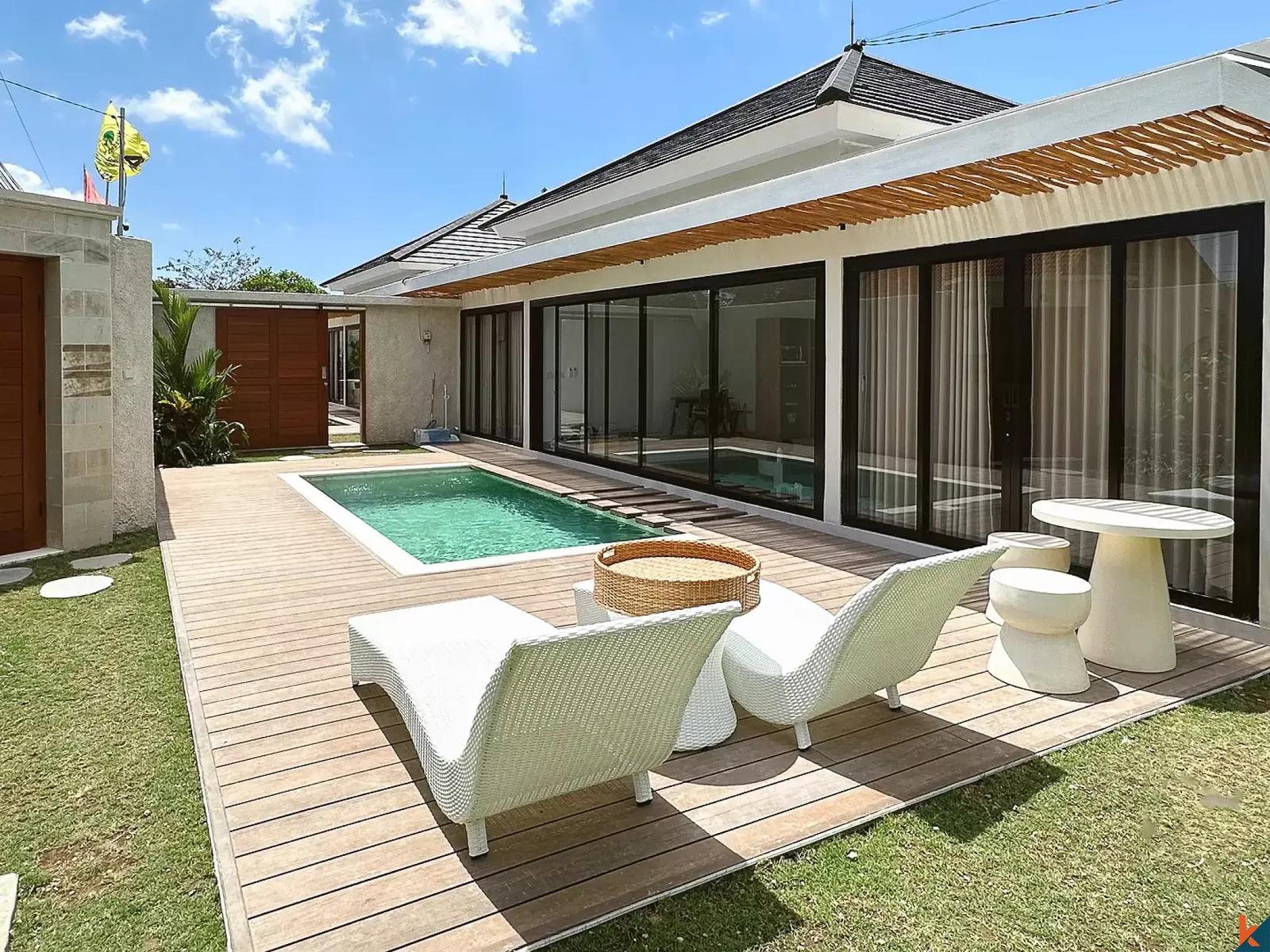 2 bedroom villa for sale (leasehold) — Turnkey Modern Bamboo-Inspired Villa in Canggu — photo 1
