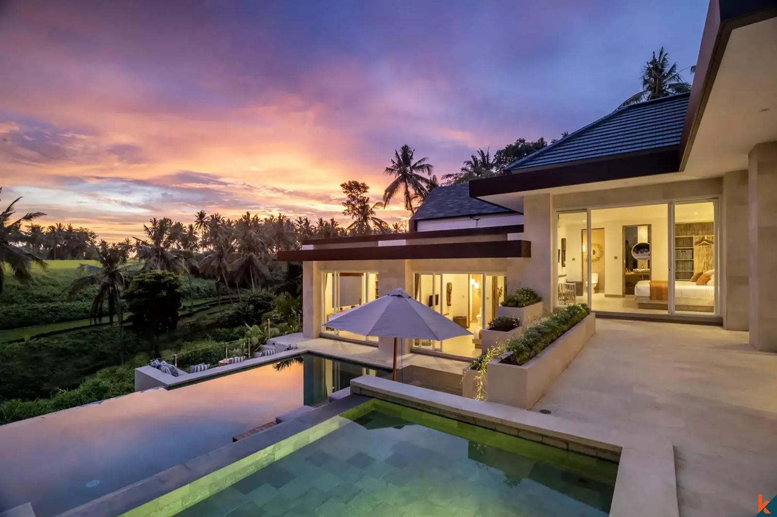 Impressive five bedroom leasehold villa overlooking the jungle in Ubud — photo 2