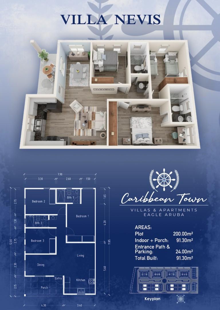 3 Bedroom Condos for Sale in Oranjestad, Aruba — photo 3