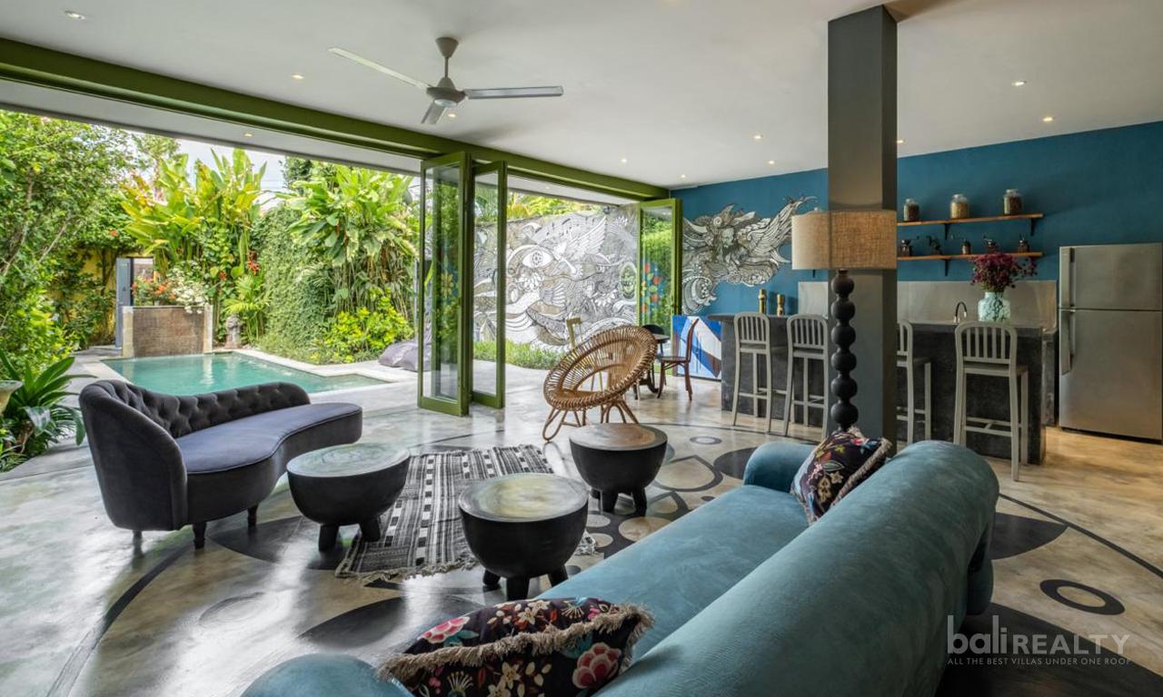 Artistic Two-Bedroom Villa for Yearly Rental in Seminyak — photo 1