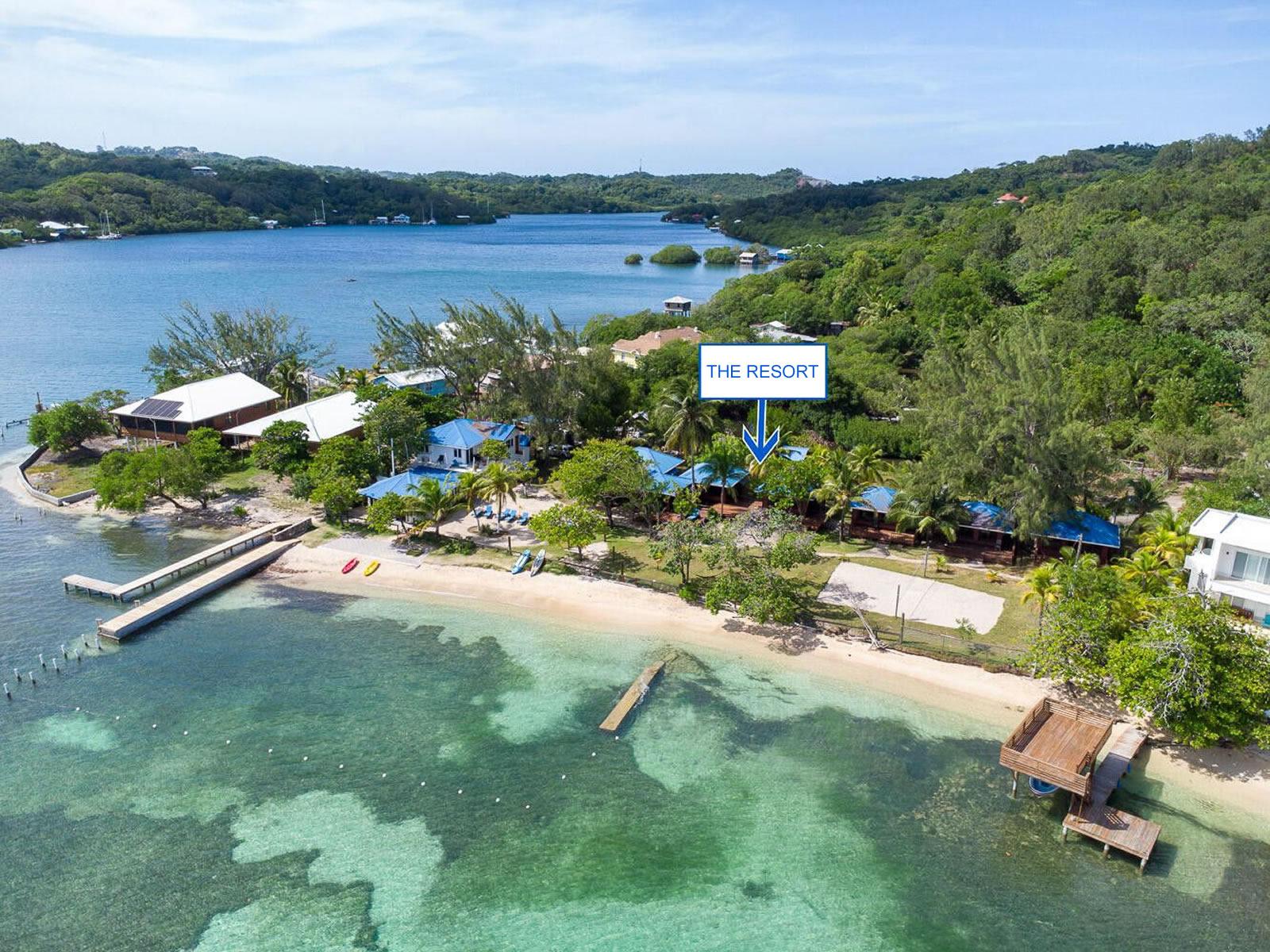 9 Bedroom Beachfront Resort for Sale, Calabash Bight, Roatan — photo 1