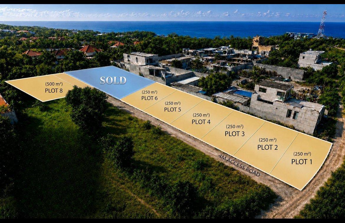 1043sqm beachside land in Kedungu — photo 4