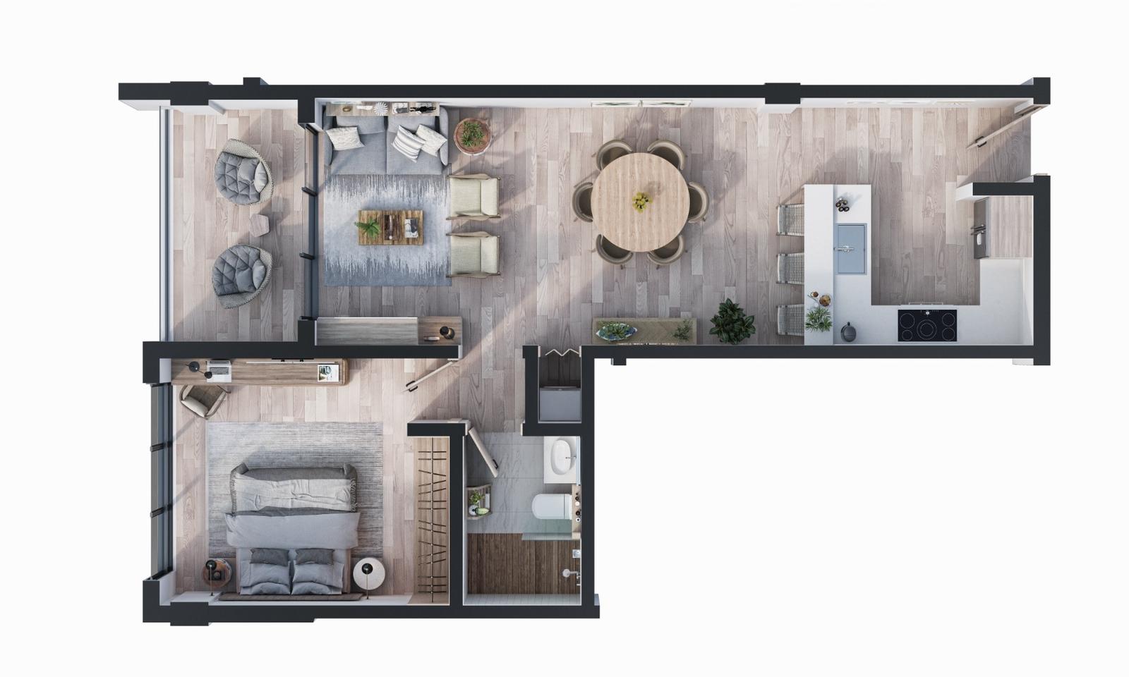 Modern 2 Bedroom With Park Views — photo 3