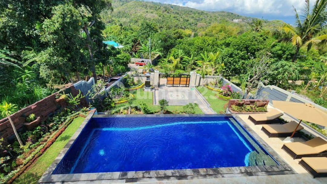 4-bedroom villa in Lovina with hill and rice field view — photo 2