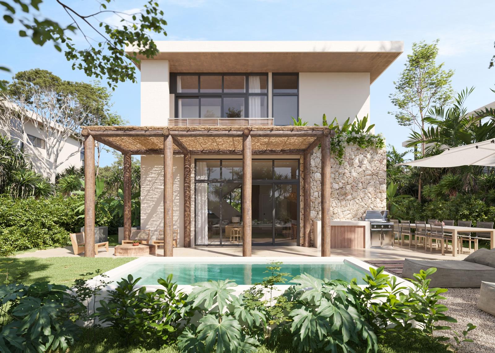 New 3 Bedroom Villas for Sale, Aldea Park, Downtown Punta Cana, Dominican Republic — photo 1