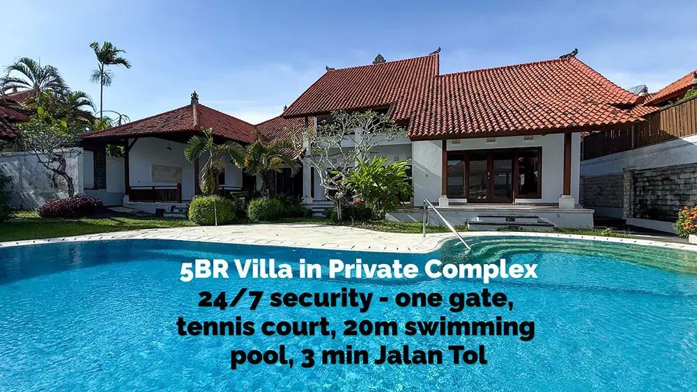5 Bedroom Freehold Villa For Sale in Taman Mumbul – Nusa Dua — photo 1